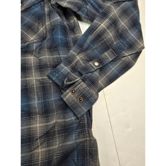 Carhartt Shirt Mens Small Pearl Snap Plaid Relaxed Fit Workwear 103319412 Work - Picture 4 of 12